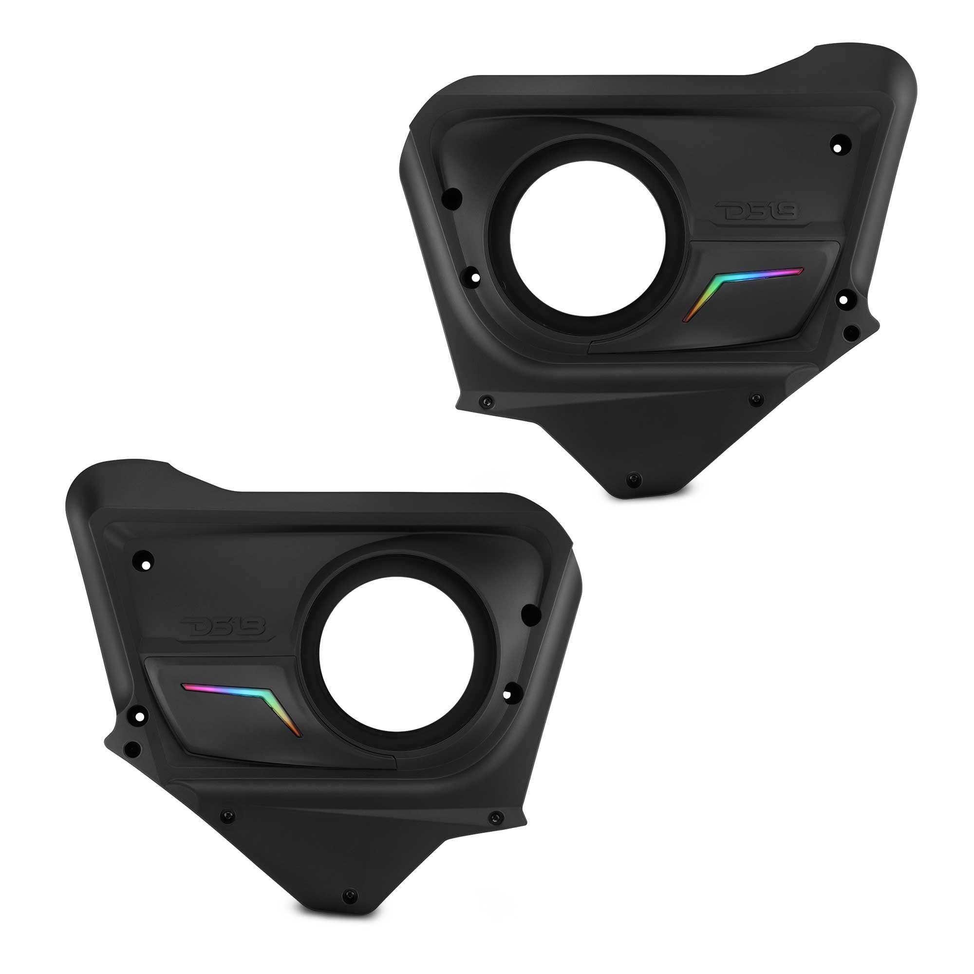 DS18 CA-X3BD6 Can-Am Maverick X3 (2017-Up) Rear Door Speaker Panels with Digital LED Badge
