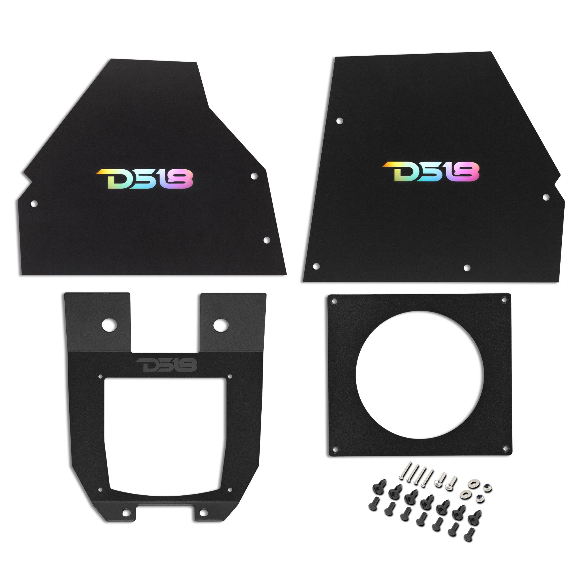 DS18 CA-X3DASHDN Can-Am Maverick X3 Lower Bracket Kit for MRX150 Head-Unit with Center Console Covers and LED Badges