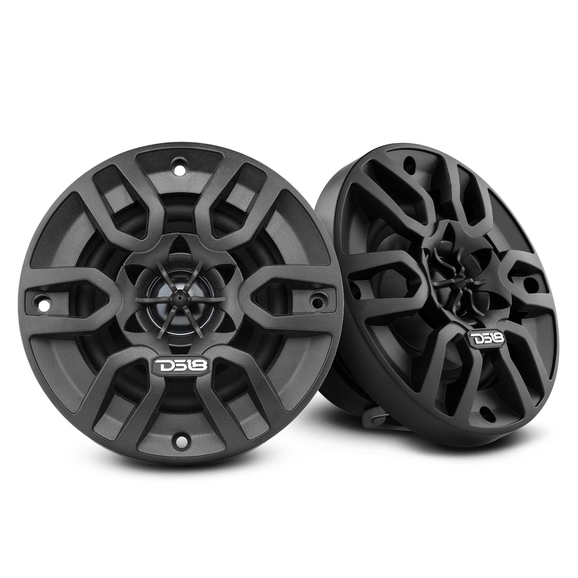 DS18 MP4/BK MP 4″ 2-Way Coaxial Marine Speaker 50 Watts Rms 4-Ohm – Black