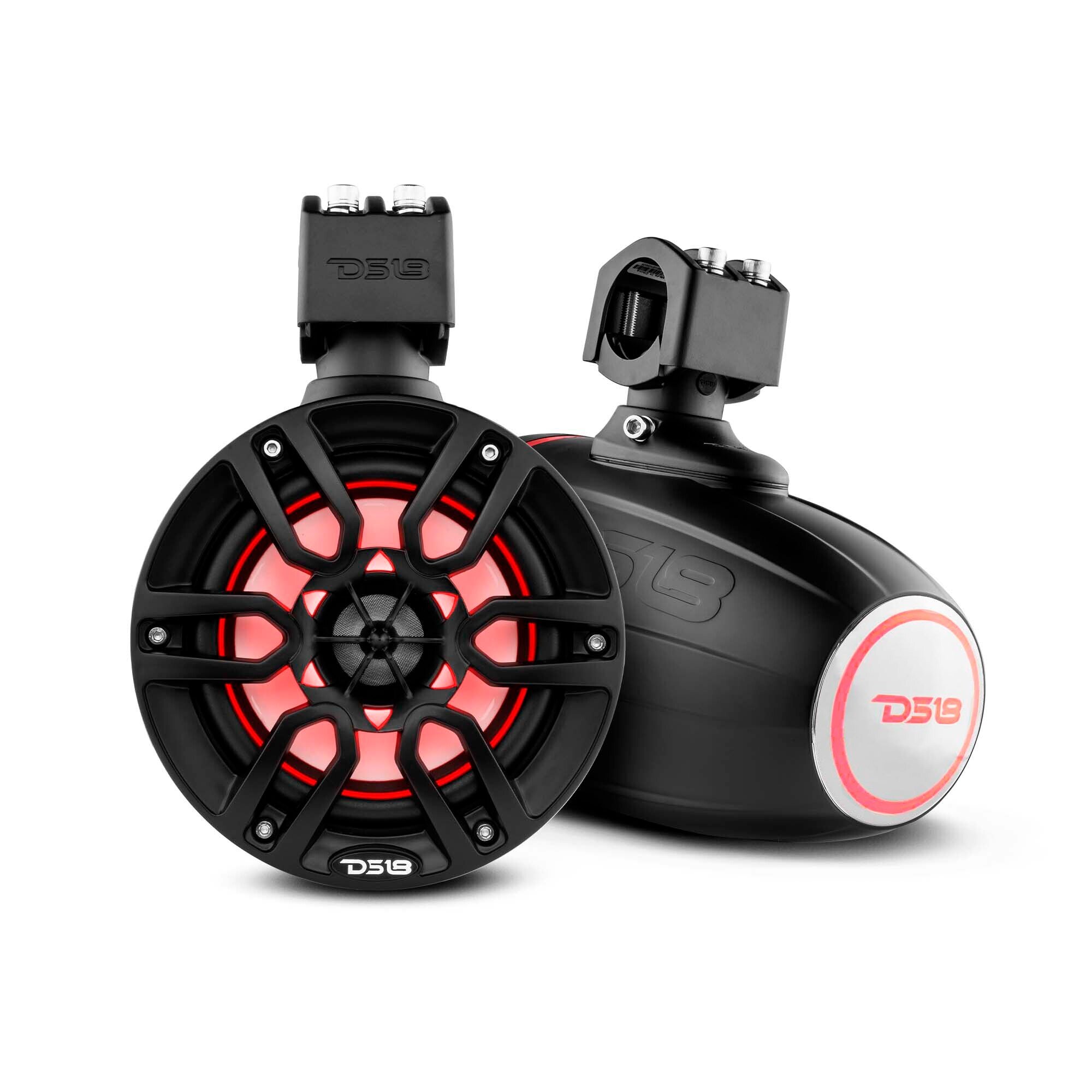 DS18 NXL-X6TP/BK NXL 6.5″ Marine and Powersports Towers LED RGB Lights 100 Watts Rms – Black