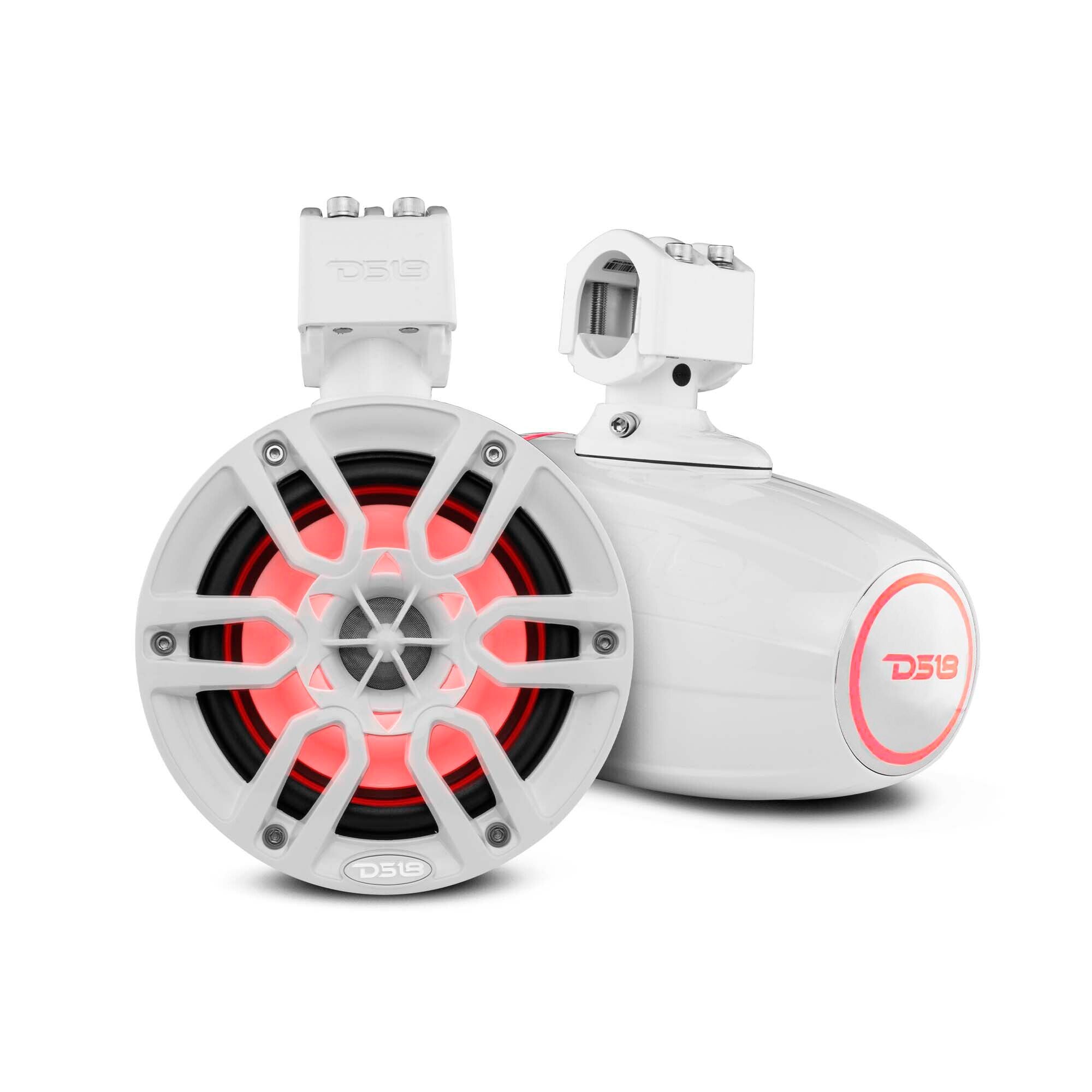 DS18 NXL-X6TP/WH NXL 6.5″ Marine and Powersports Towers LED RGB Lights 100 Watts Rms – White