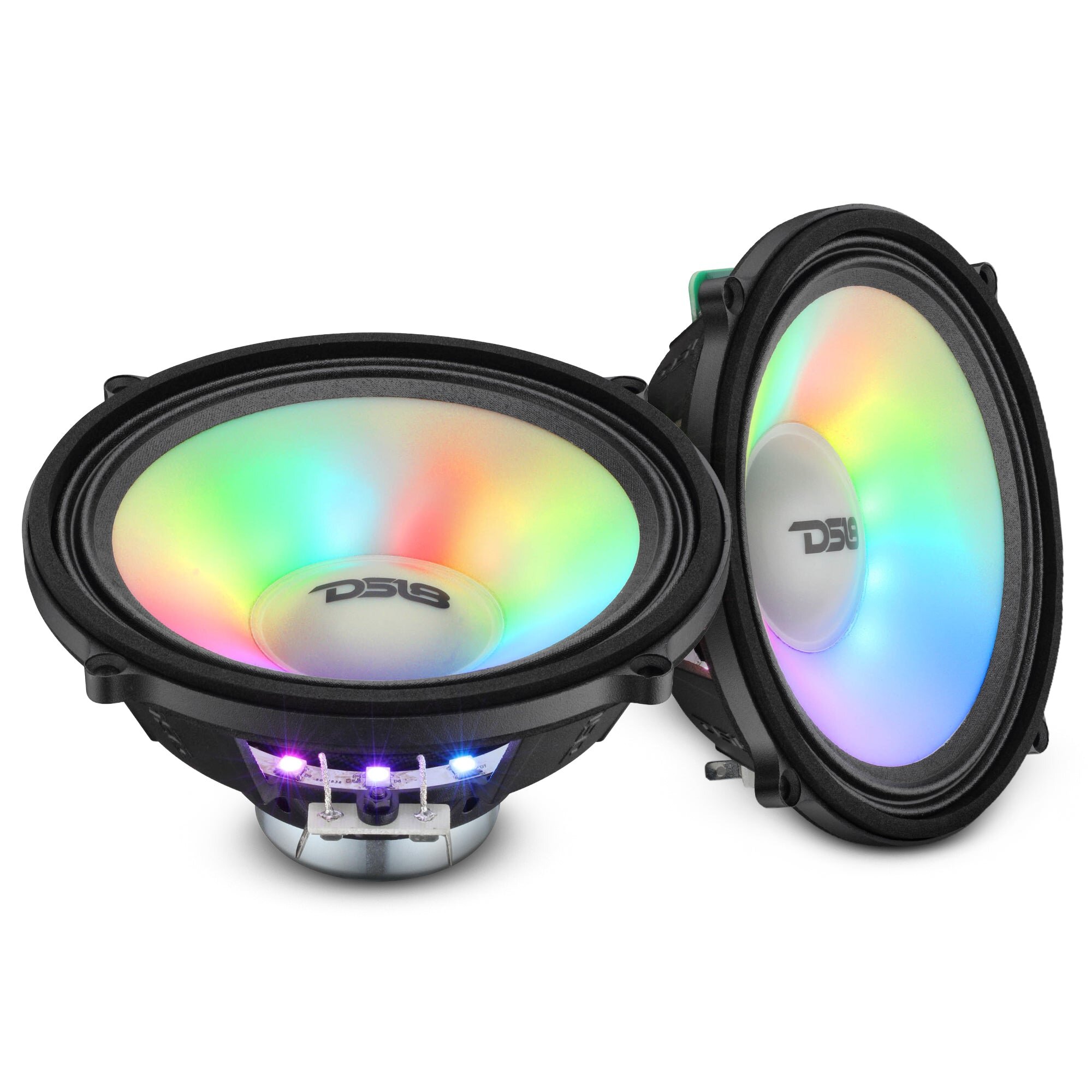 DS18 RZR-PRODS6 Polaris RZR-PRO 2020-Up 6.5″ Dashboard Speakers with Digital LED Lighting – 150W RMS, Neodymium Magnet, OEM Fit