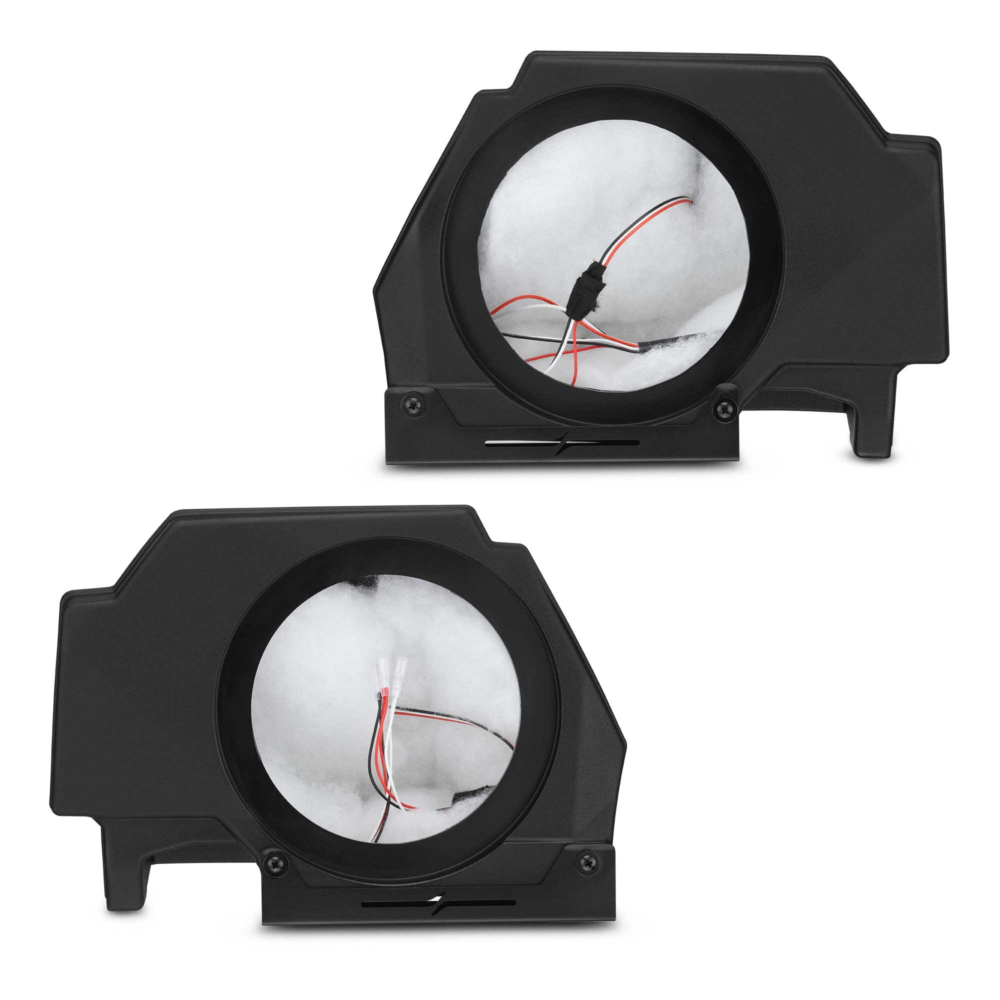 DS18 RZR-PRORP6 Polaris RZR-PRO 2020-2024 Rear Speaker Pods for 6.5″ Speakers with Digital LED Lighting