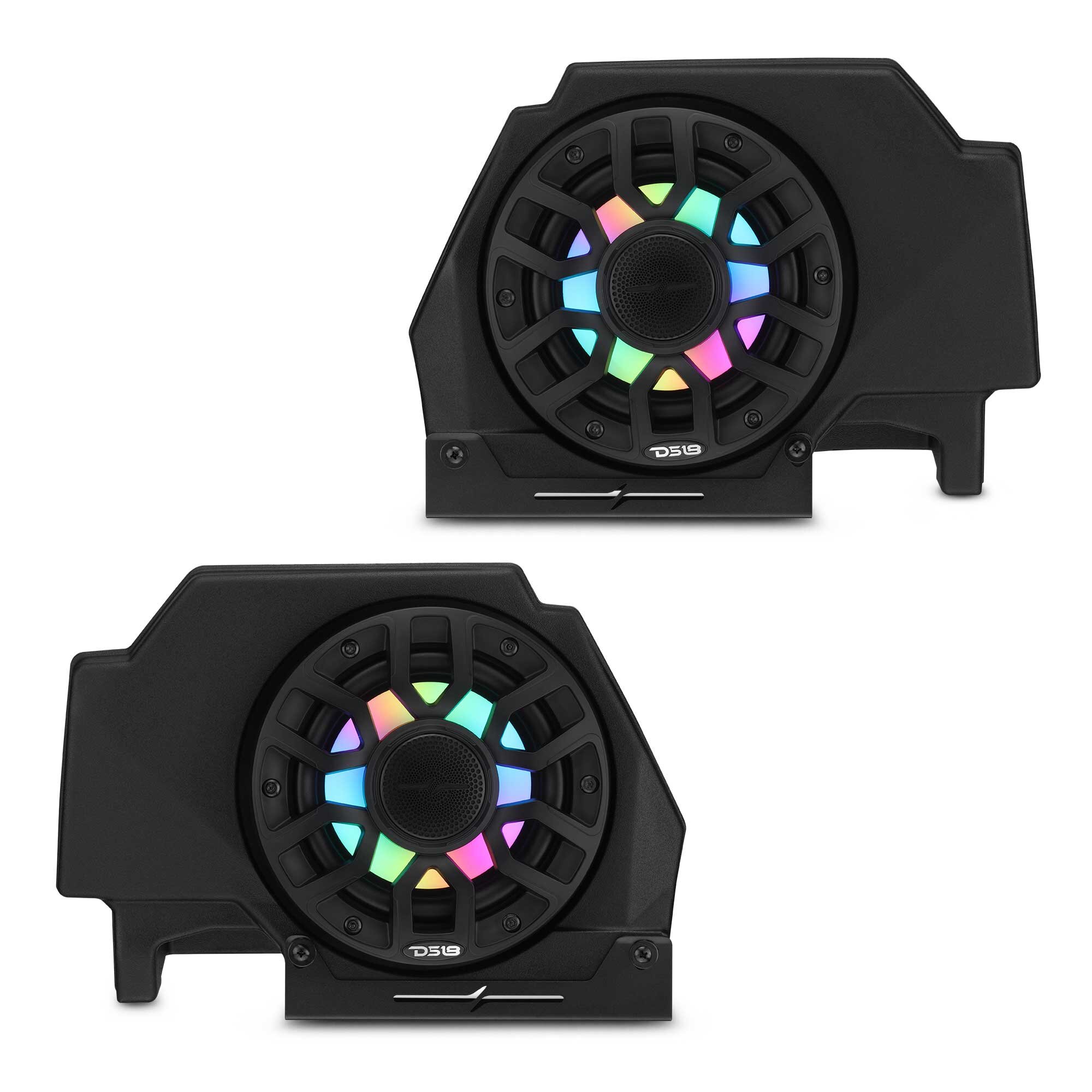 DS18 RZR-PRORP6LD Polaris RZR-PRO 2020-2024 Rear Speaker Pods Loaded with NXL-iQ 6.5″ Coaxial Speakers with Digital LED Lighting