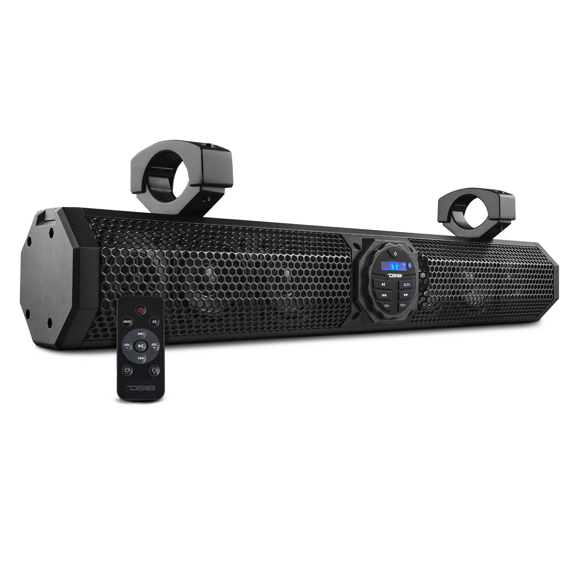 DS18 SB24BTX 24″ Marine Sound Bar Speaker System, 6 Speakers 600 Watts, Bluetooth® v5.0, Rotating Control Panel