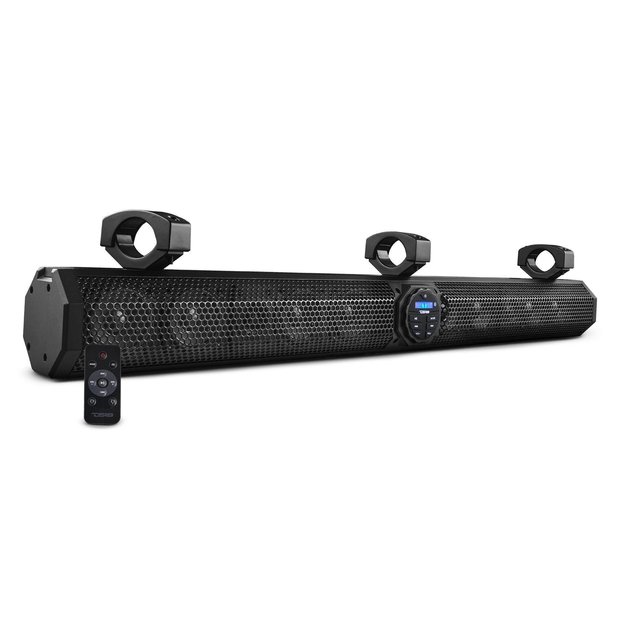 DS18 SB37BTX 37″ Marine Sound Bar Speaker System, 10 Speakers 1200 Watts, Bluetooth® v5.0, Rotating Control Panel