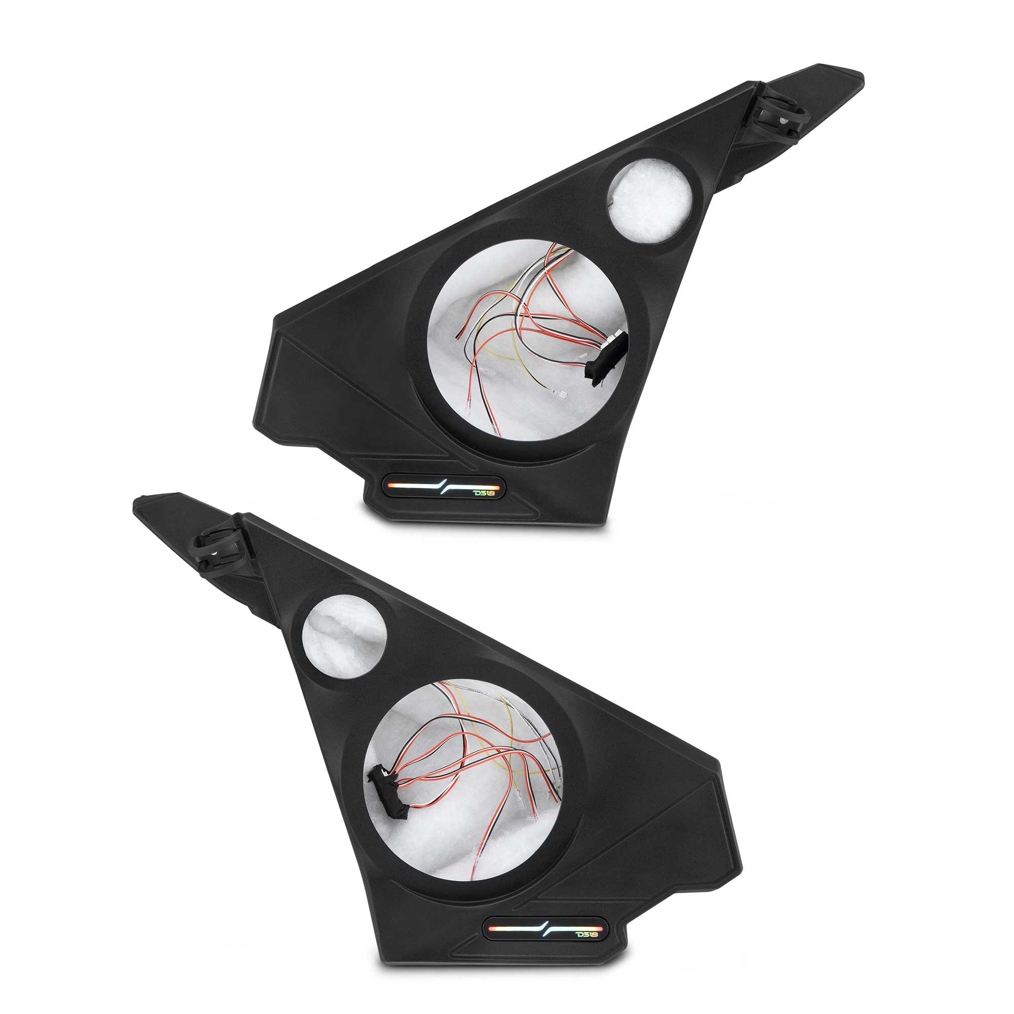 DS18 SLG-FKP8-20UP Polaris Slingshot Front Kick Panel Speaker Pods – Empty Enclosure for 8″ Speakers and 3.8″ Tweeters | 2020 – Current